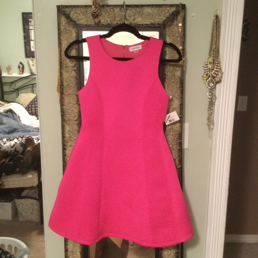 Calvin Klein pink scuba dress
